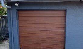 Neo Roll-A-Door in Macadamia Nutwood in Goonellabah